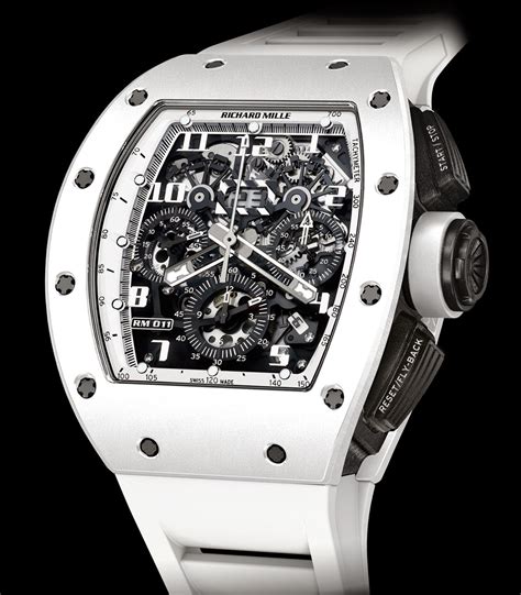 richard mille rm011 ag 11 200|Richard Mille watch white ghost.